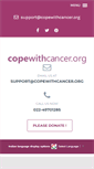 Mobile Screenshot of copewithcancer.org